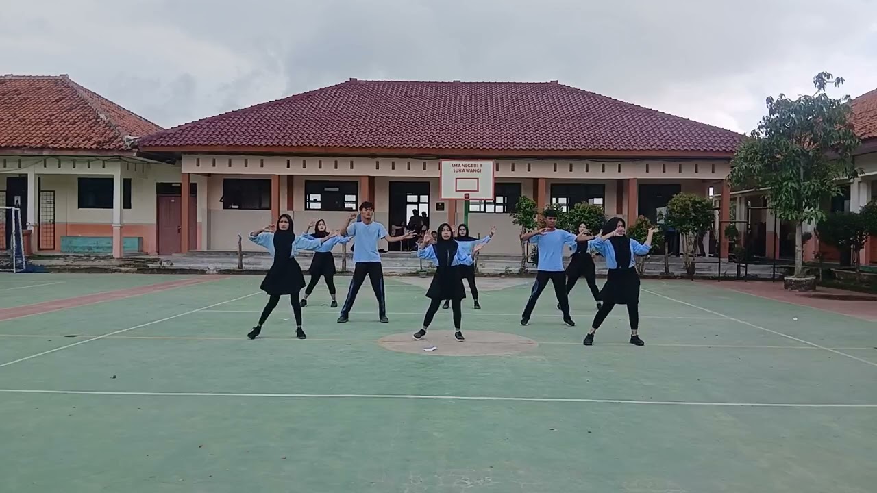 Senam Ujian Praktek PJOK SMAN 1 Sukawangi #3