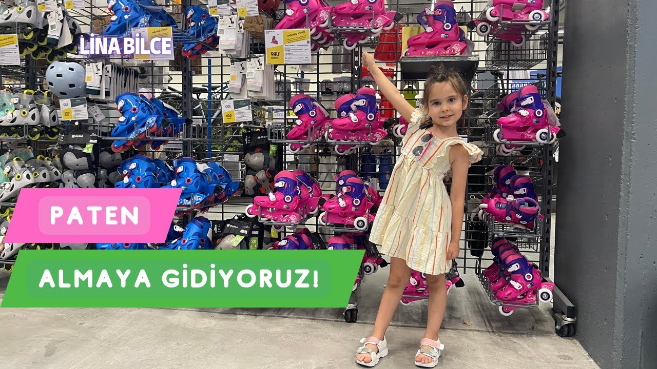 Lina Bilce ile Paten Almaya Gidiyoruz! İlk Paten Denemesi | Decathlon Turu #vlog