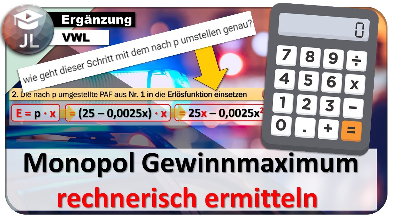 Preisabsatzfunktion umstellen - wie stelle ich die PAF nach p um?