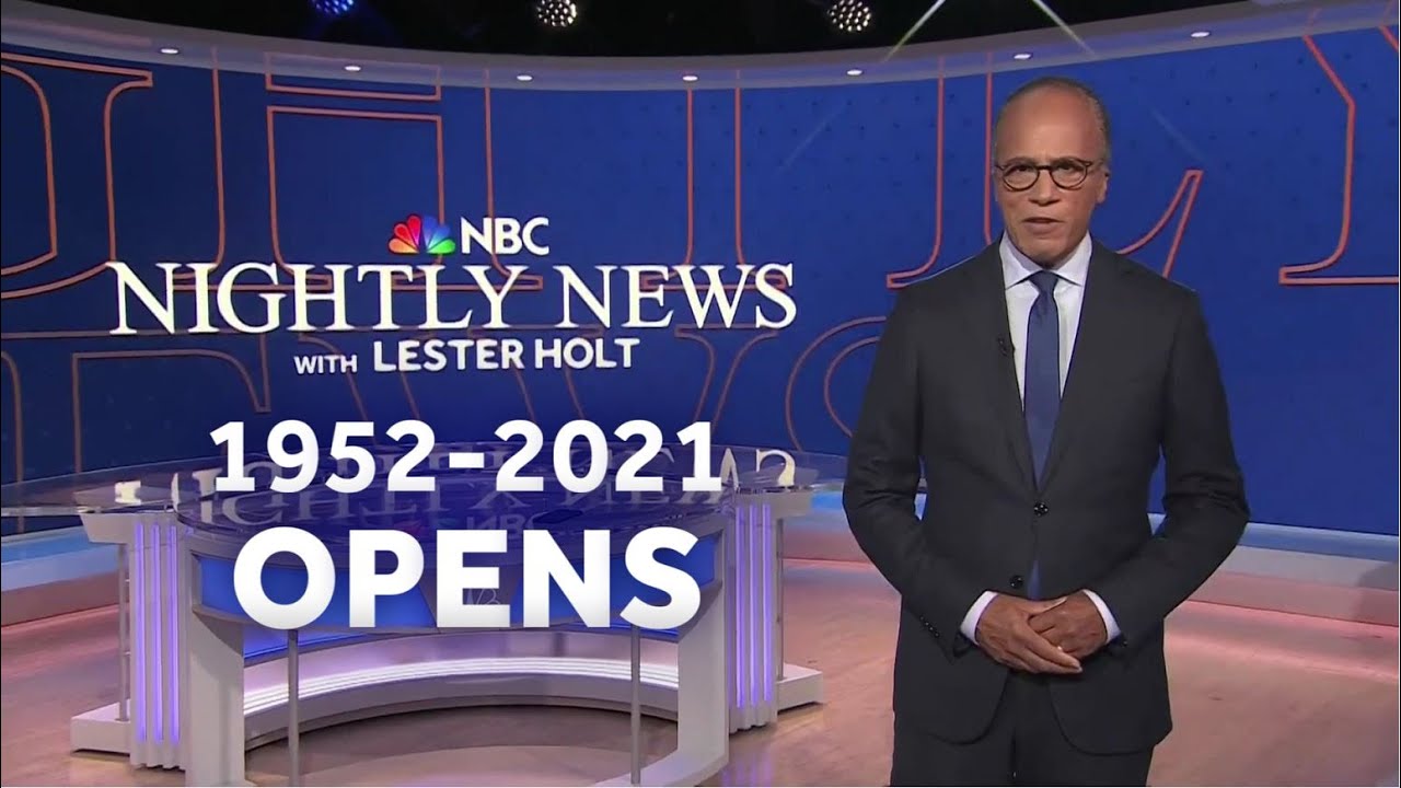 NBC Nightly News opens (1952 - 2021) (OUTDATED)