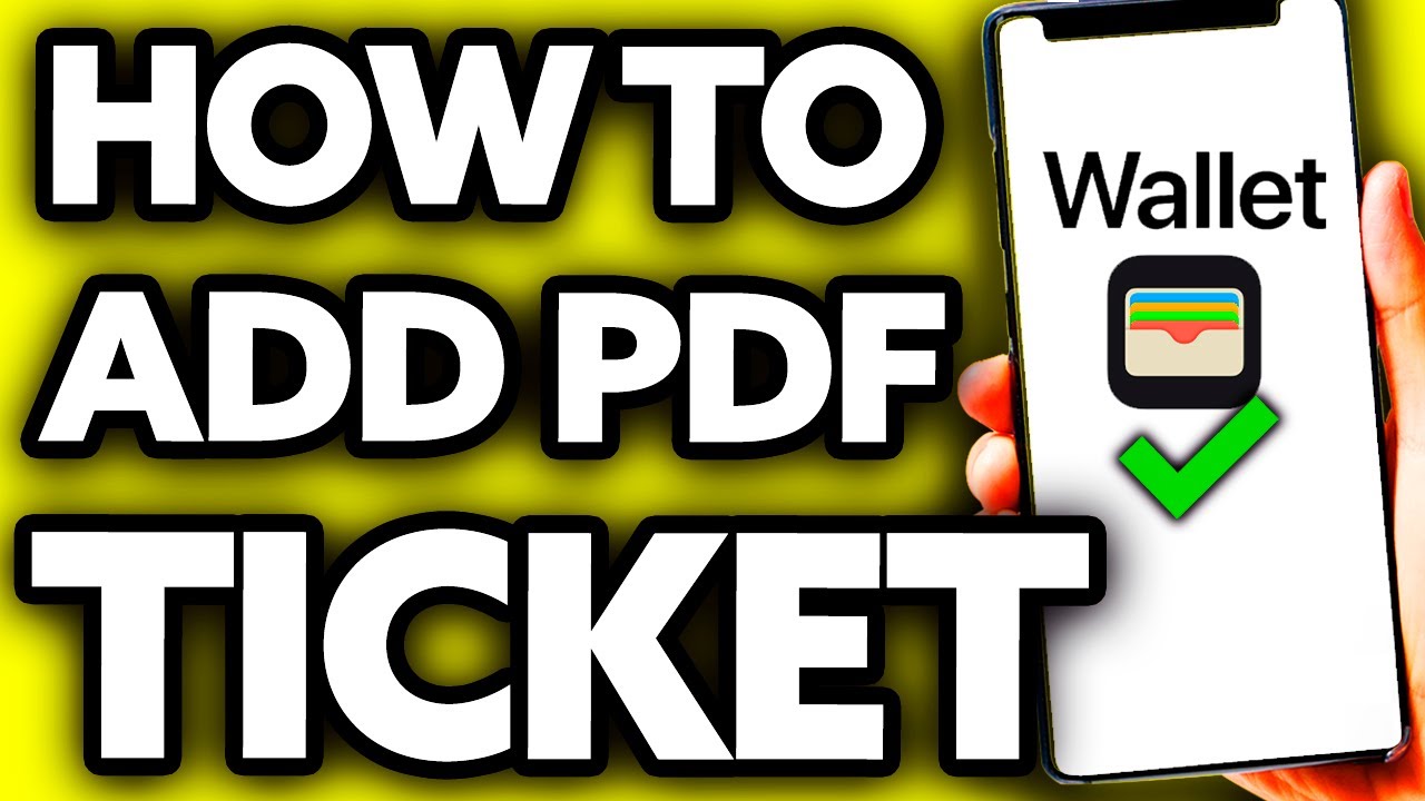 How To Add PDF Ticket to Apple Wallet (It Is Possible??)