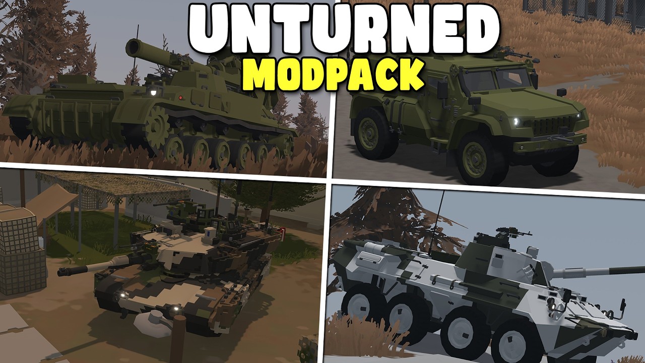 Самый большой модпак для транспортных средств в Unturned!