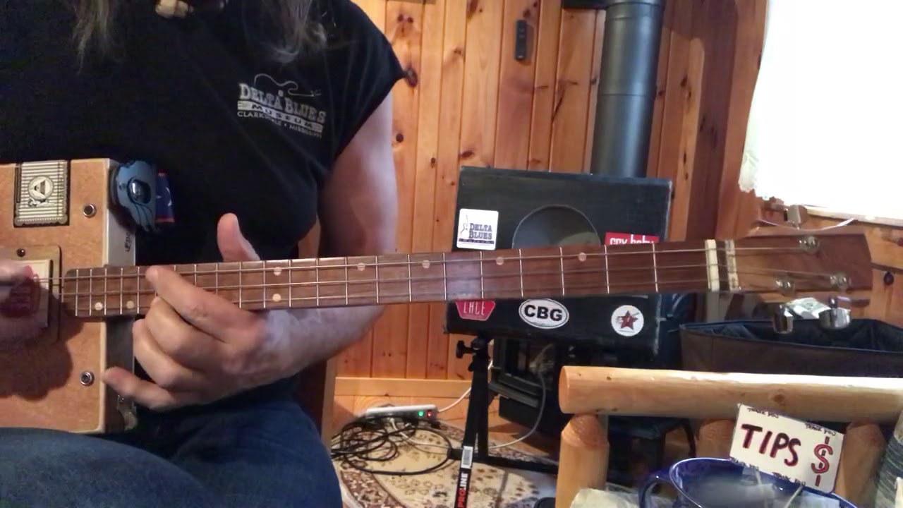 Like a Rolling Stone acoustic Bob Dylan Jimi Hendrix lesson for 3 string Cigar Box Guitar