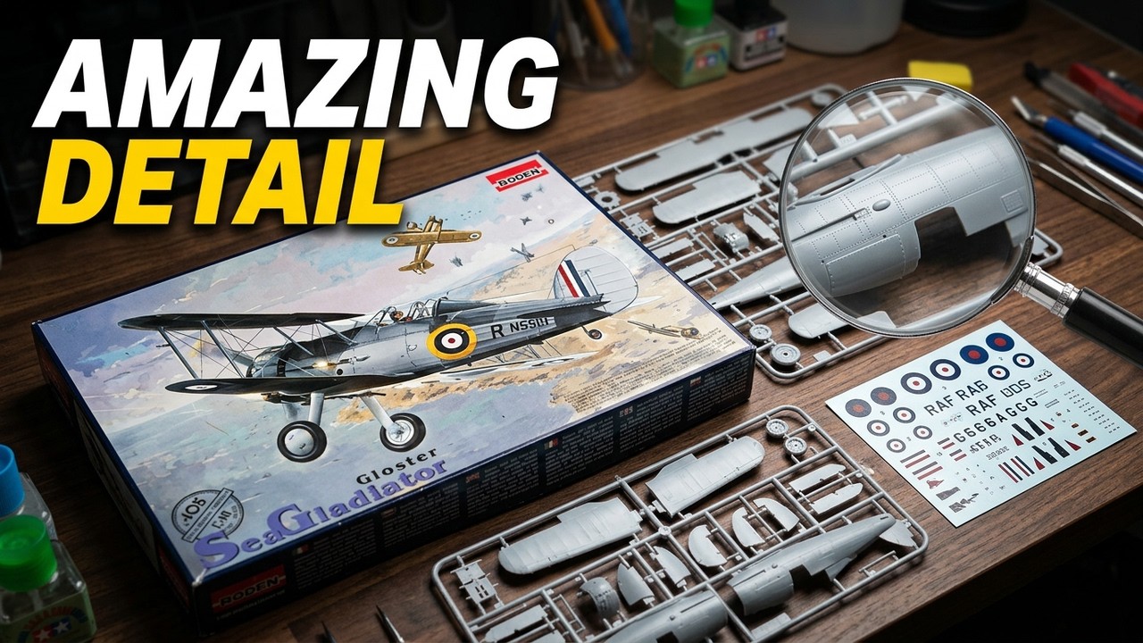 Inbox Review of the 1/48 Scale Gloster Gladiator from Roden