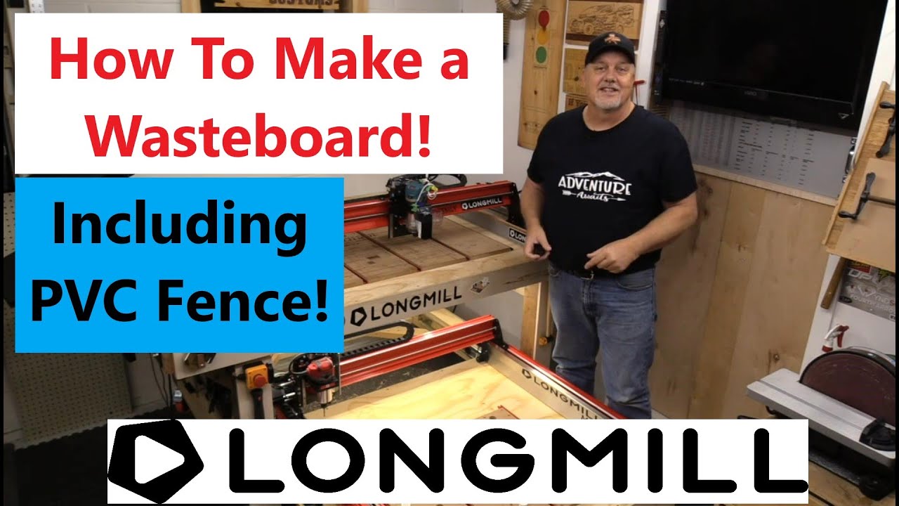 Making a wasteboard with PVC stops on the Longmill MK2