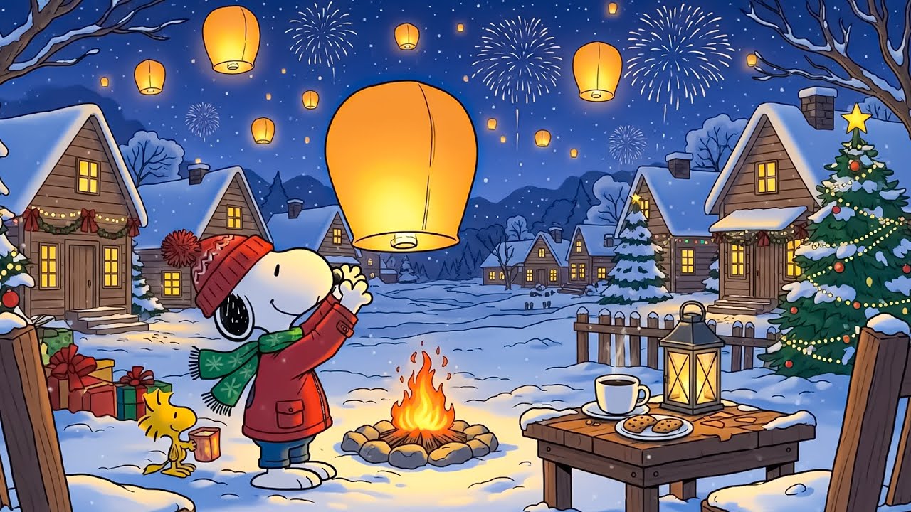 Welcome New Year with Snoopy ✨ Relaxing Lofi Beats to Study