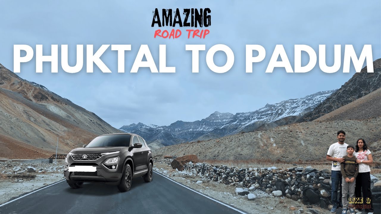 [VLOG-5] Phuktal to Padum by Car | Zanskar&rsquo;s Most Dangerous Road Trip! | SAARTHIN_UNCHARTED #new