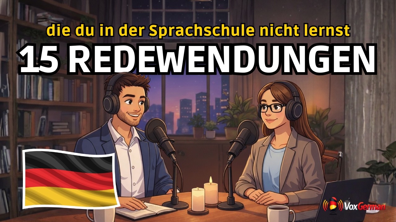 15 German Phrases They DON'T Teach You in Language School  | Easy German Conversation