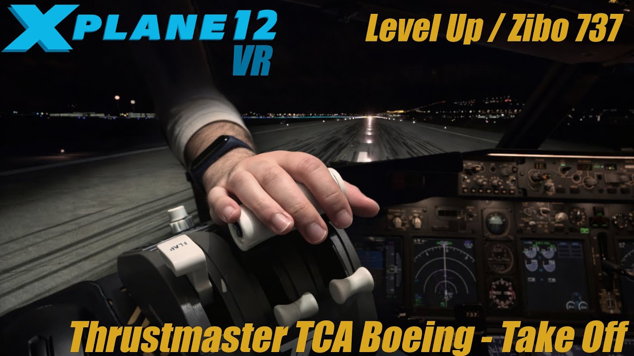 X-Plane 12 VR | Take off (Level Up, Zibo mod 737)