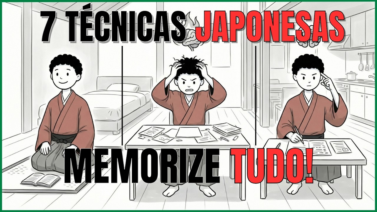 7 TÉCNICAS JAPONESAS Que fazem você MOMORIZAR TUDO #estudos #psicologia