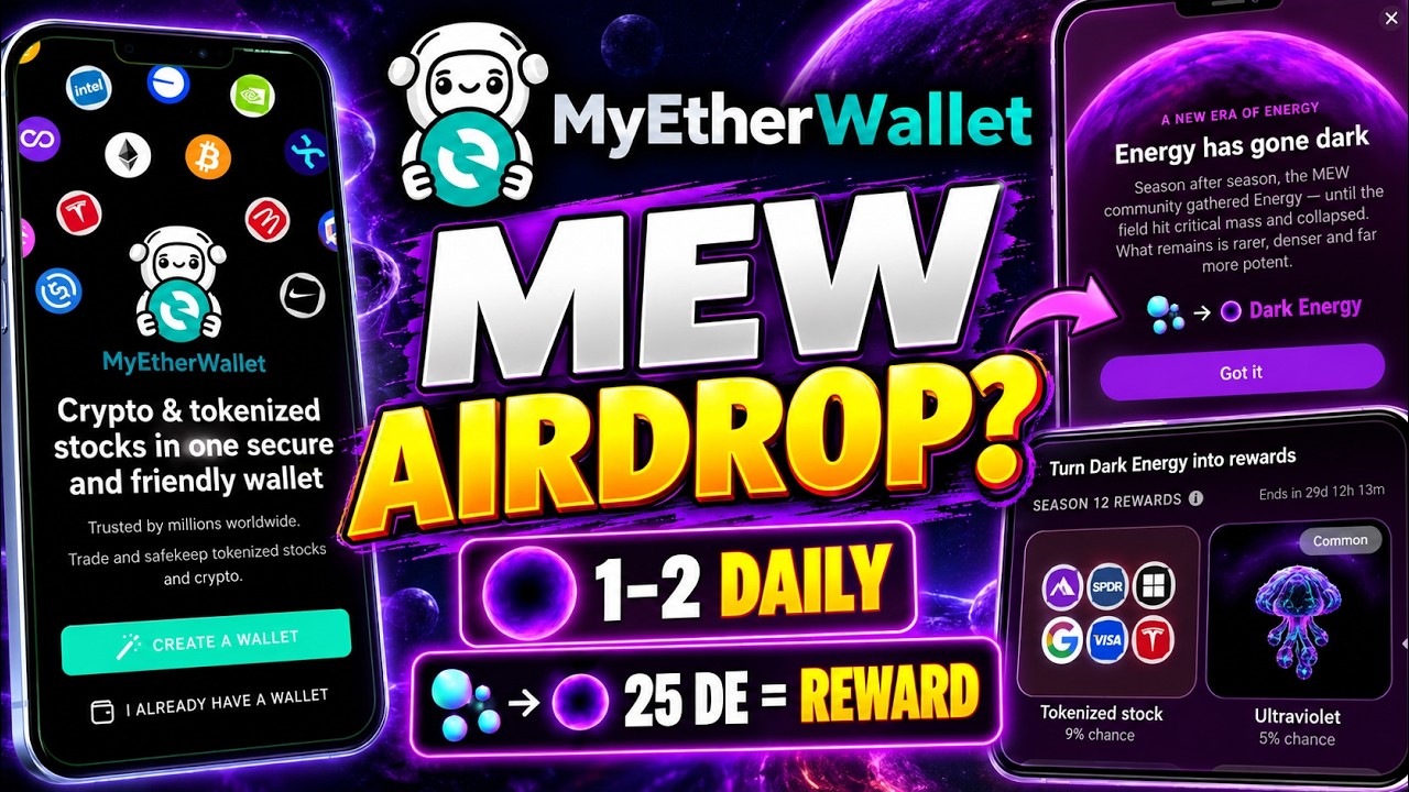 MyEtherWallet (MEW) Airdrop? 🔥 Dark Energy Season 12 | New MEW Wallet Update