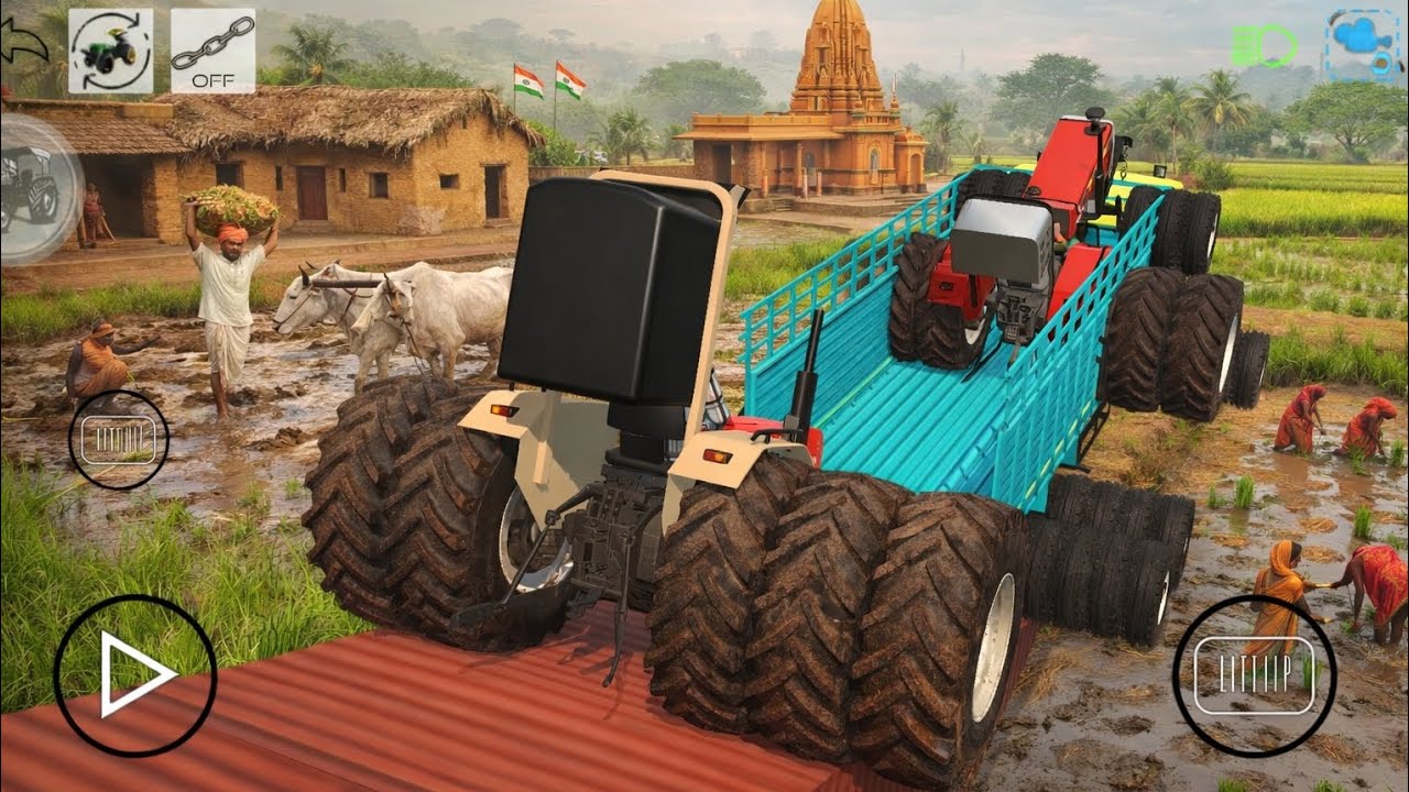 How to make loading to tractor and villege me Hard work in Indian vehicle simulator 3D game video 