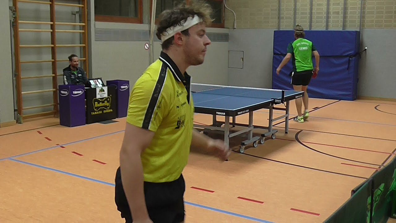 Hegenberger vs Cavatoni Stoerbelag 2 TV Hilpoltstein 2 Thalkirchen 20211030 Regionalliga Table Tenni