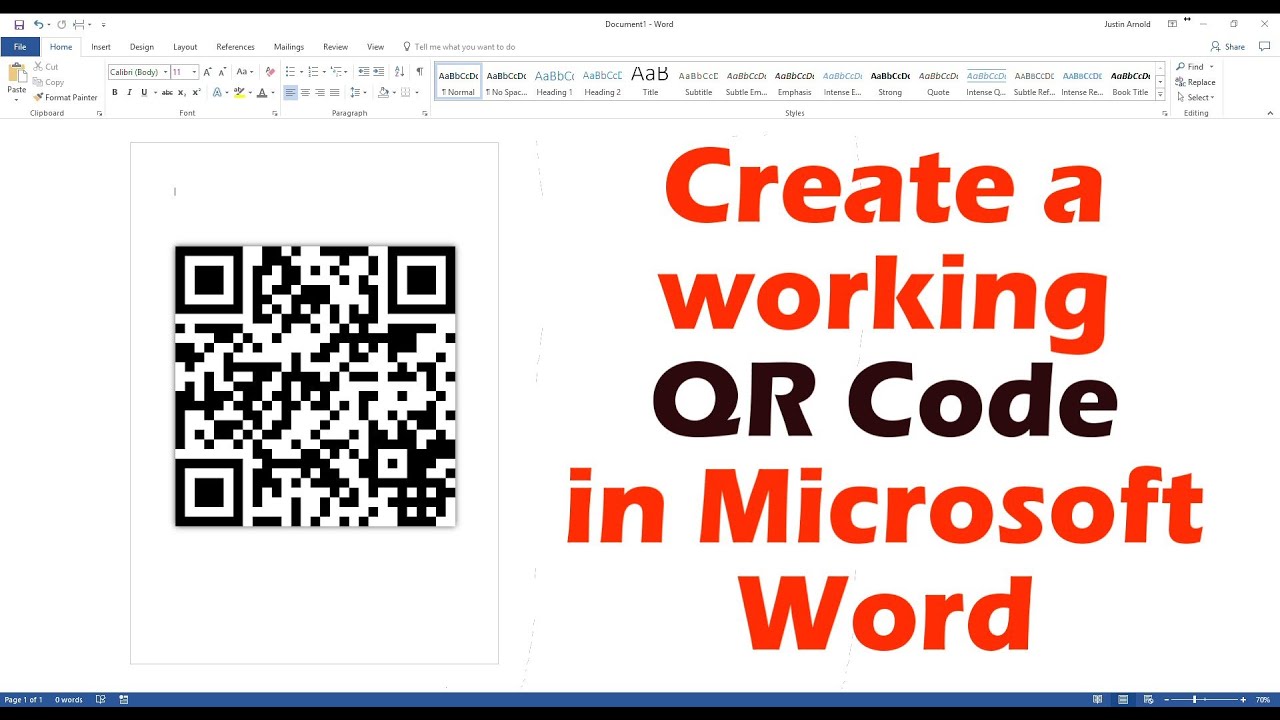 Создание рабочего QR-кода в Microsoft Word