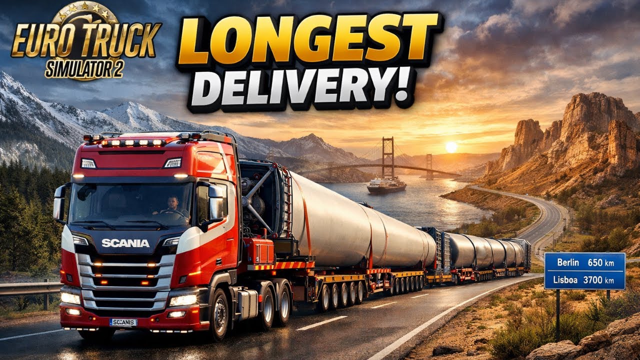 Euro Truck Simulator 2 FULL GAME Realistic Graphics Gameplay [4K 60FPS]