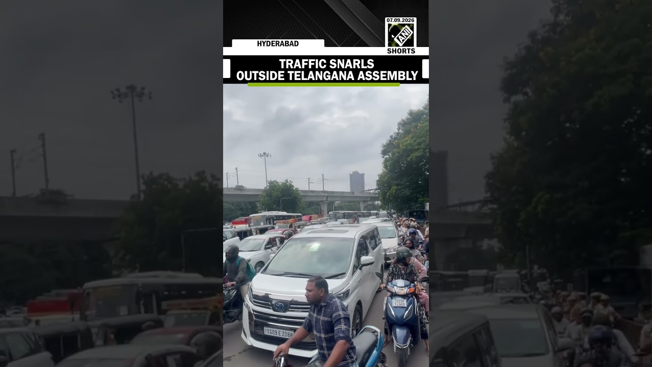 Traffic snarls outside Telangana Assembly as BRS leaders stopped by police in Hyderabad