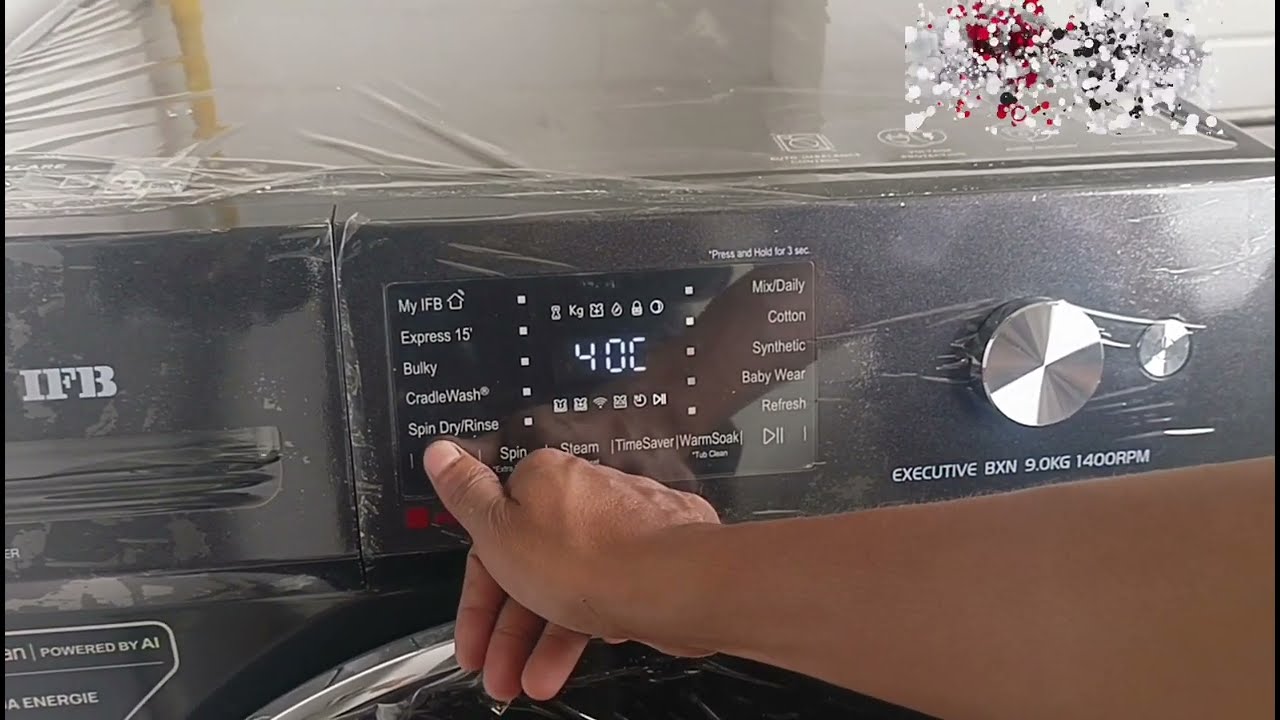 IFB front load washing machine installation Demo EXECUTIVE BXN 9014k Full DEMO 9kg hindi me