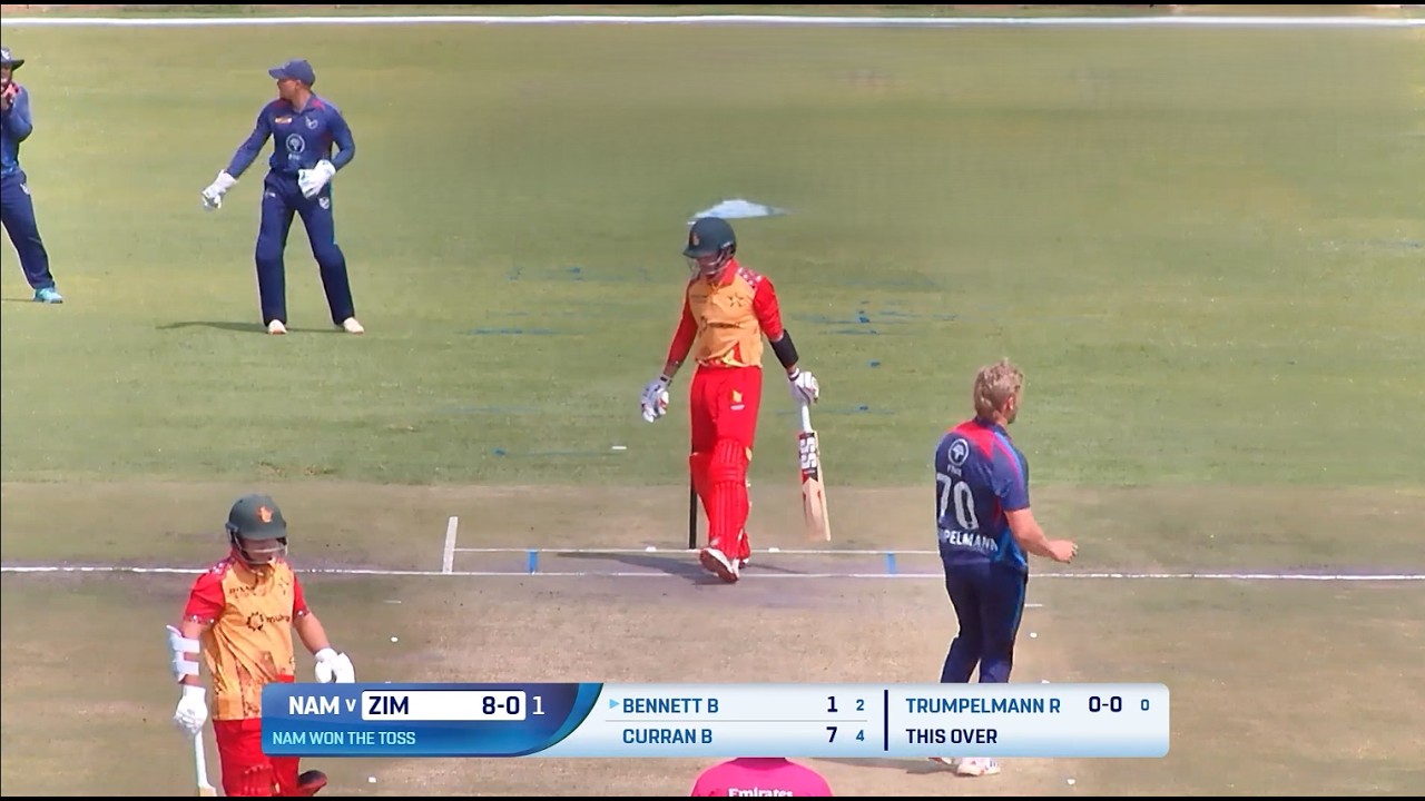 🔴ZIM vs NAM Live Score & Commentary | Namibia vs Zimbabwe Live T20I Tri-Series 2026