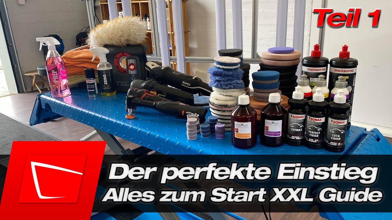 Das XXL-Polierset - Damit bist du von Anfang an voll ausgestattet - Autolack polieren Teil 1
