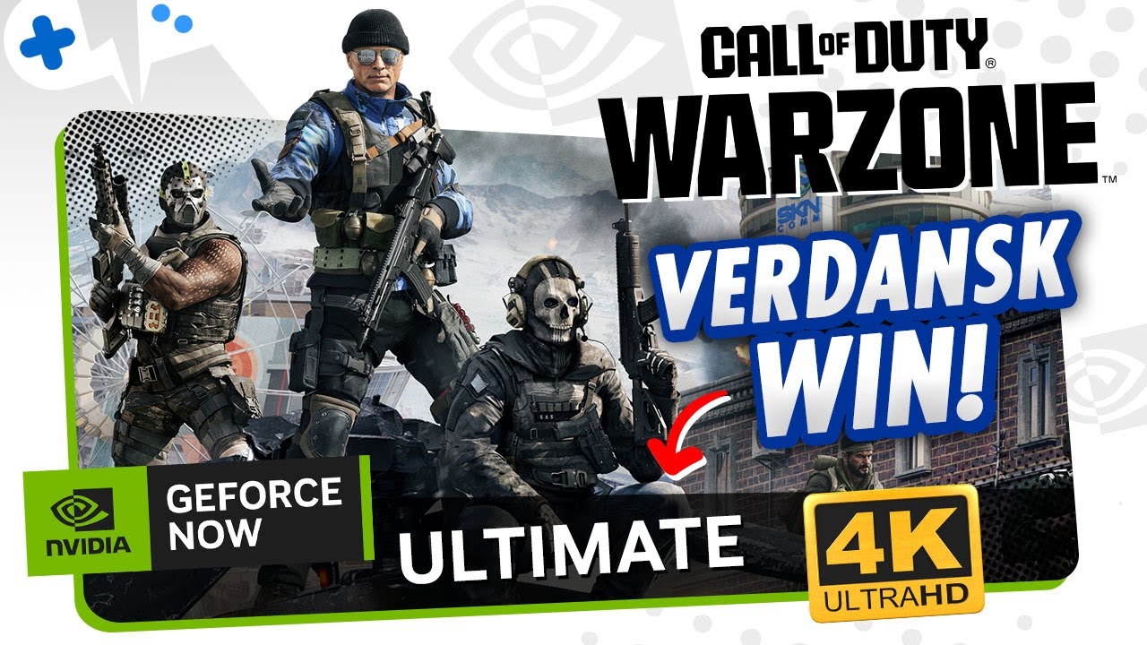 Call of Duty WARZONE on GeForce Now ULTIMATE | Verdansk WIN!