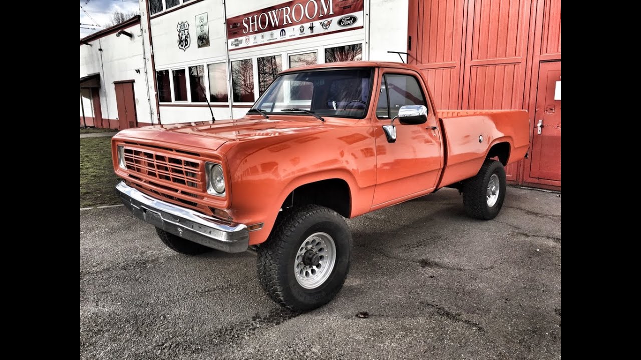 1974-Dodge-W200-Pickup-V8-360-4x4-Fleetside-Longbed
