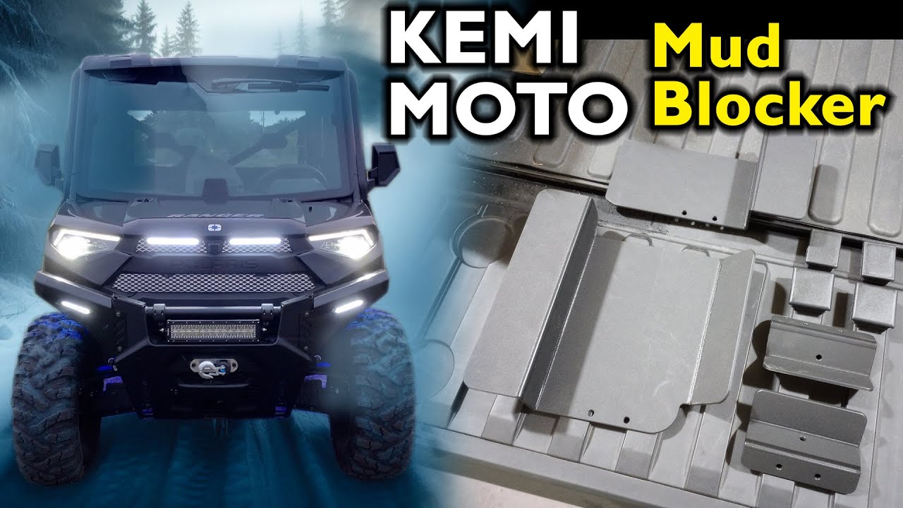 2023 Polaris Ranger 1000XP Kemimoto Mud Guards & Frame Plugs