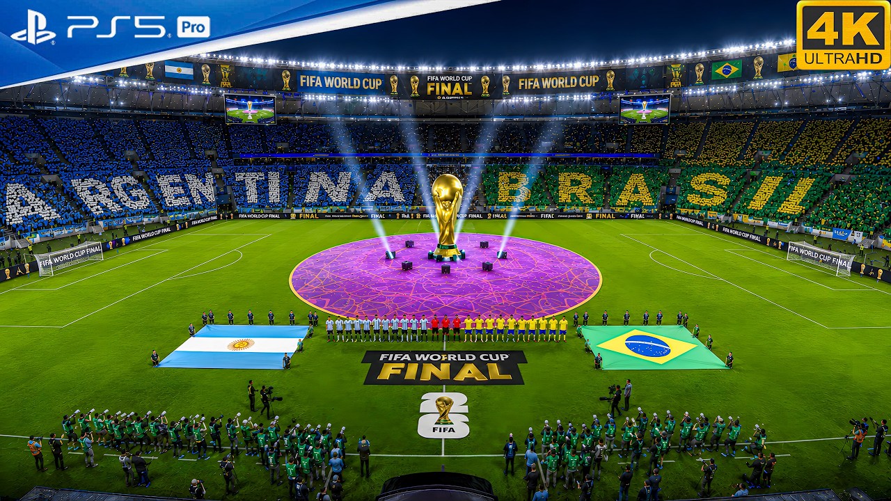 PES 26 - Argentina Vs Brazil -FIFA Wor;d Cup - Most Realistic Gameplay | 4K Football Match 2025/2026