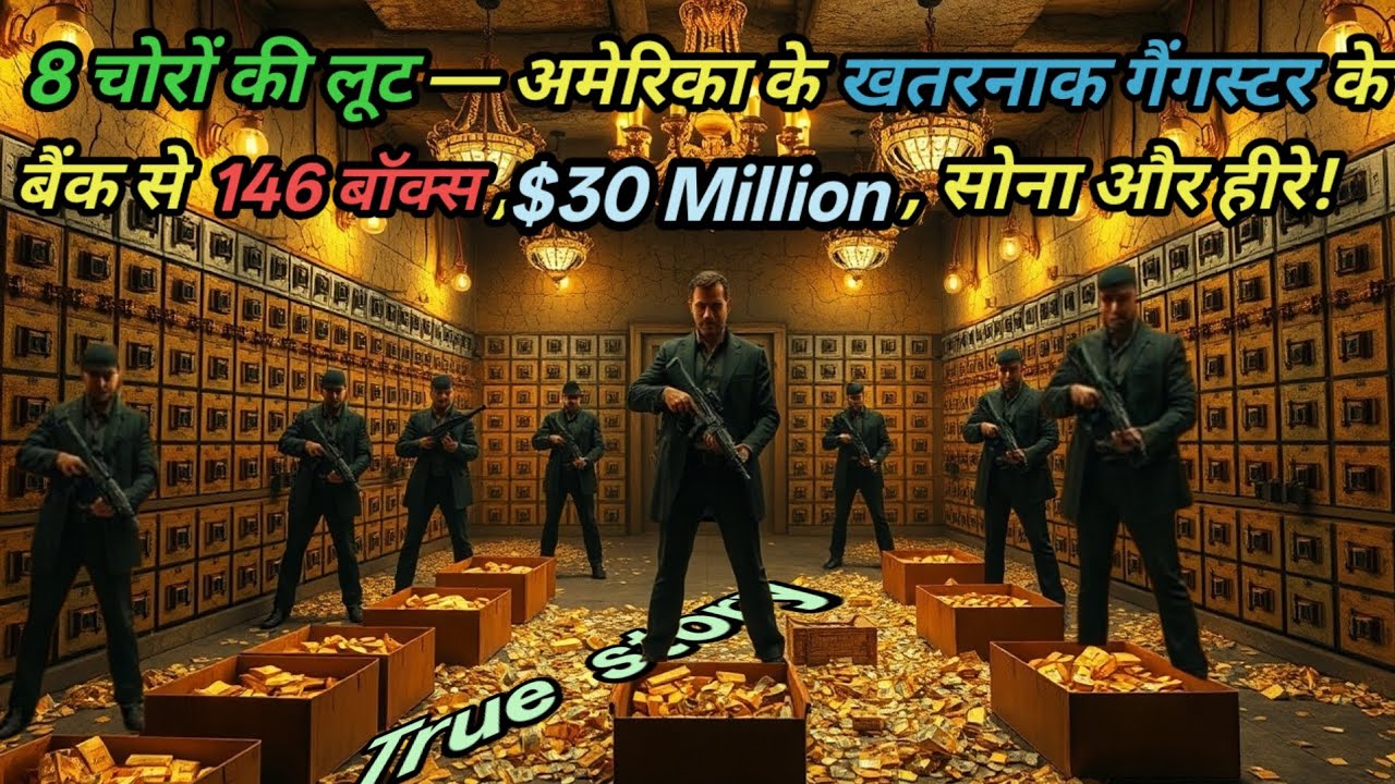 8 चोरों ने किया अमेरिका के गैंगस्टर का बैंक डकैती — 146 बॉक्स, $30 Million और कीमती गहने चुराए!