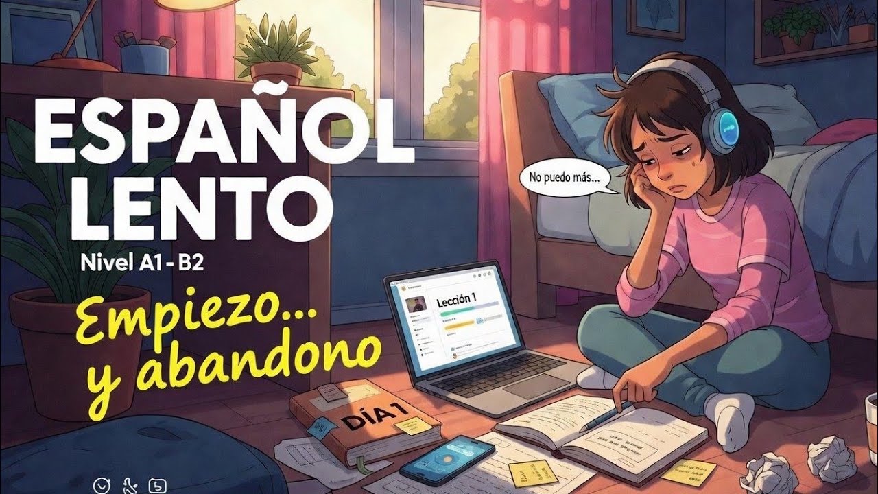 Why Do We Quit Learning Spanish So Fast? | Slow Spanish listening podcast (A1–B2)