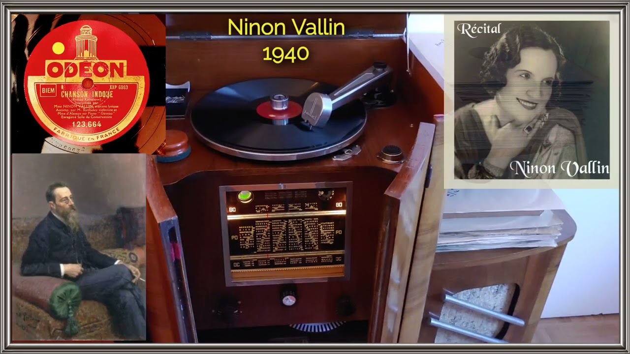 CHANSON HINDOUE (Rimsky-Korsakov) - Ninon Vallin - ODEON 223.664 - 1940