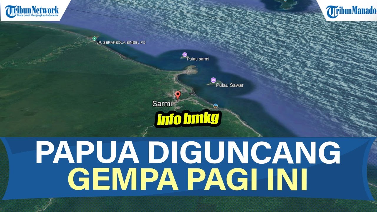 GEMPA BUMI HARI INI JUMAT 24 OKTOBER 2025 GUNCANG DI SARMI PAPUA, DI DARAT