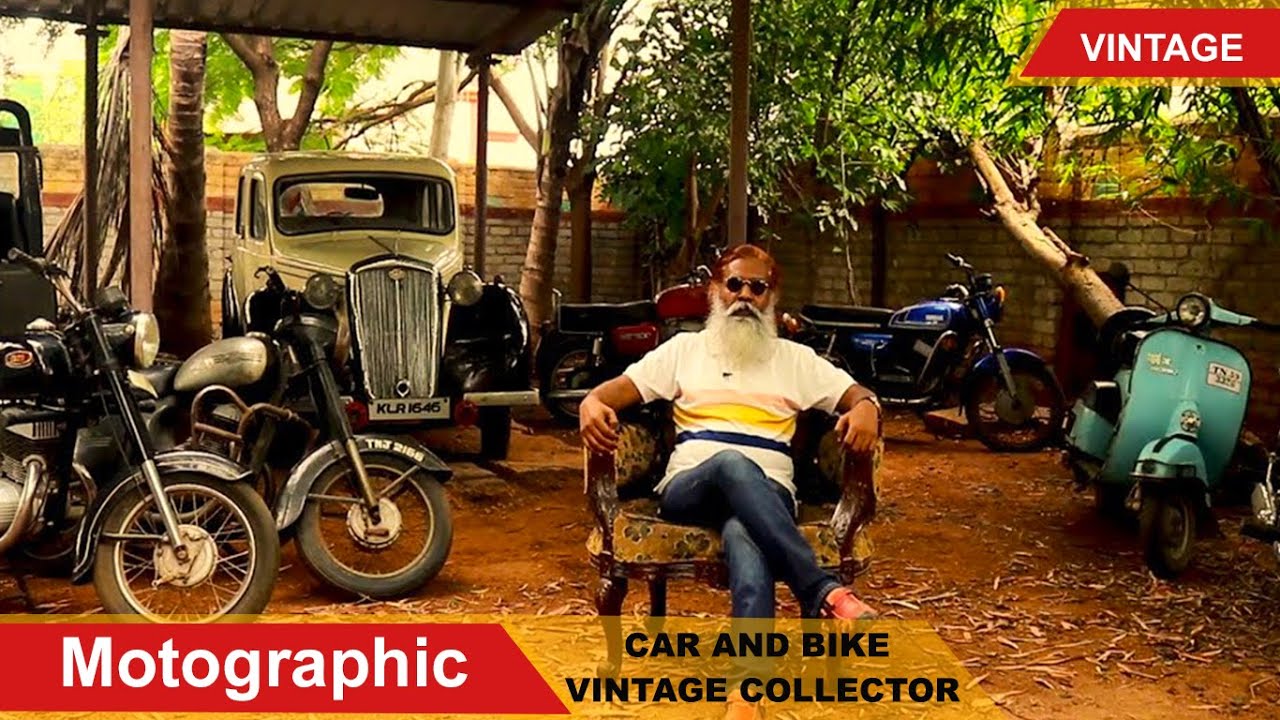 Vintage Bike and Car Collector in Madurai ||  Old is Gold  #motographic