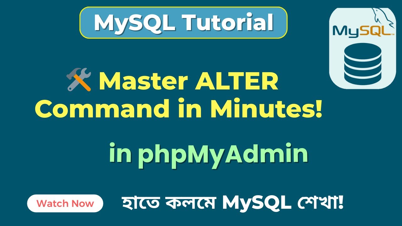 MySQL ALTER Command Explained | Add, Modify & Delete Columns Like a Pro! | MySQL Tutorial | SoftAll