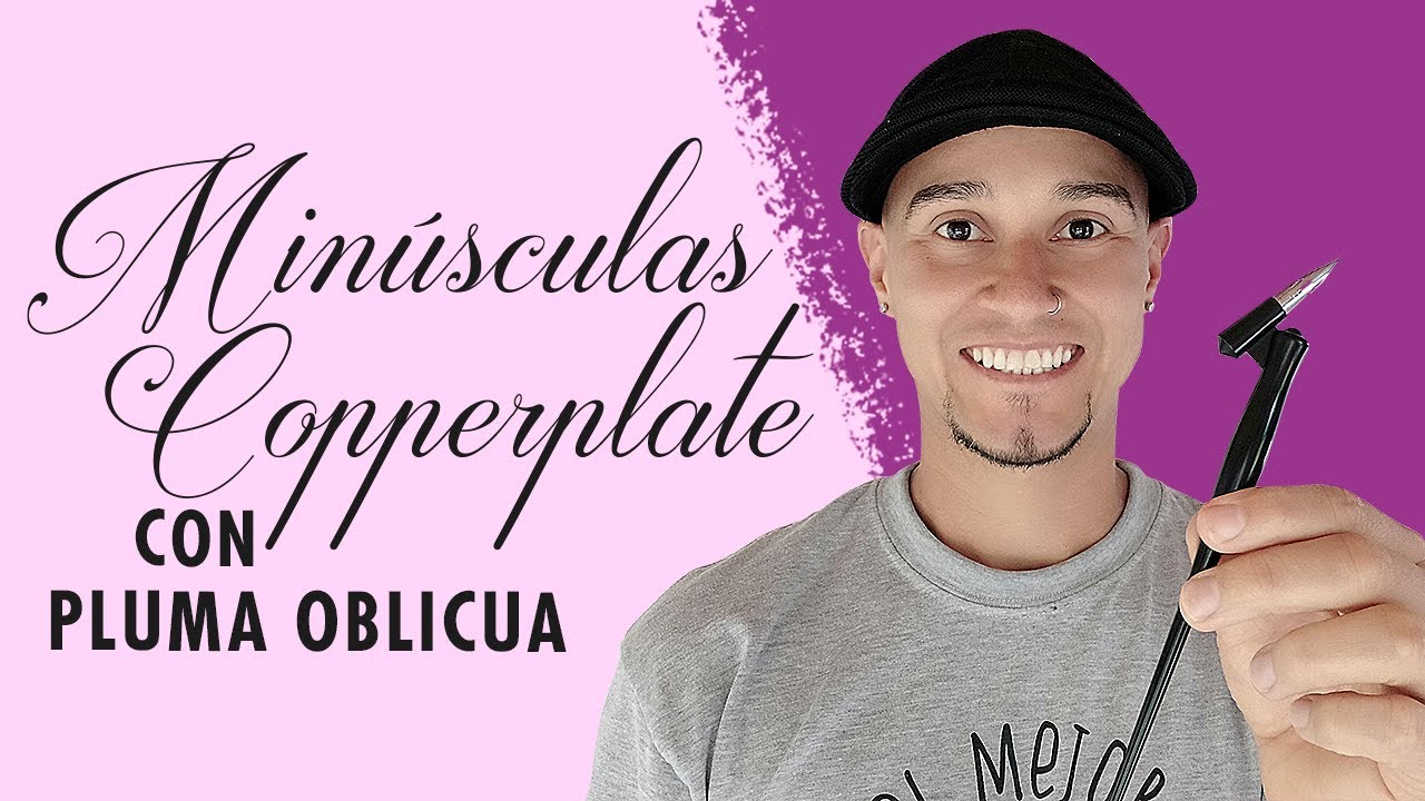 ✅✍ MINÚSCULAS caligrafía COPPERPLATE ✍✅  |  con PLUMA oblicua