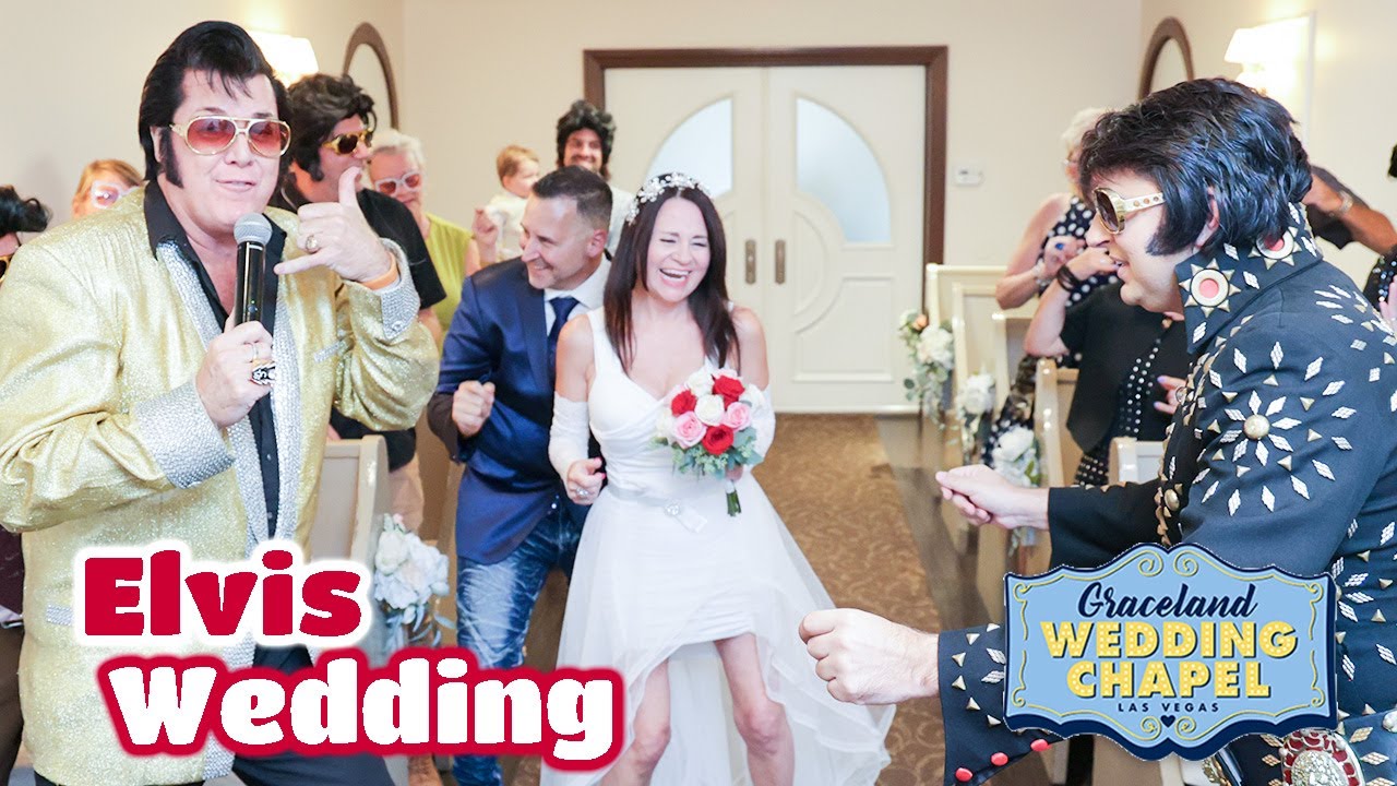 Steve & Nadine's Elvis Wedding in Las Vegas | Graceland Chapel