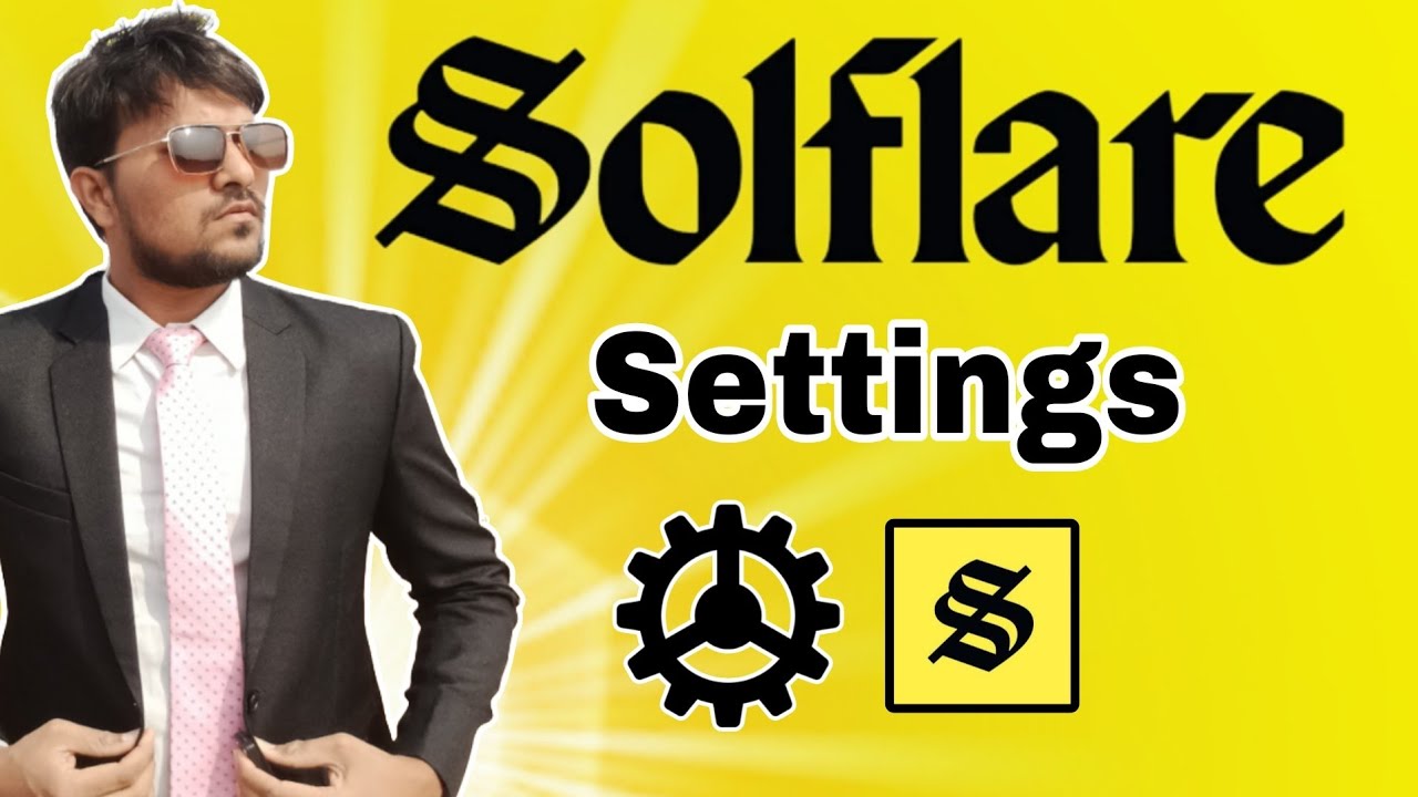 Solflare wallet settings | solflare decentralised crypto wallet settings | solflare setting guide