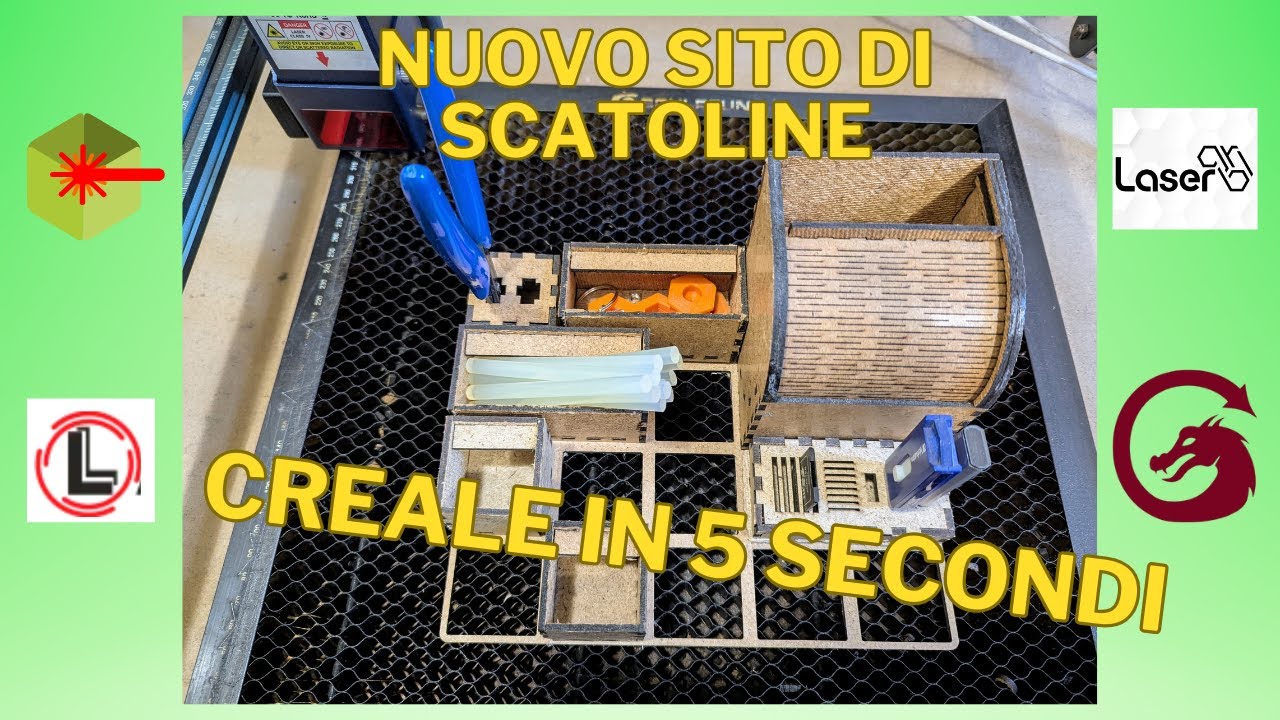 Nuovo sito per Creare scatoline con il laser a diodo in pochi passi...e non solo