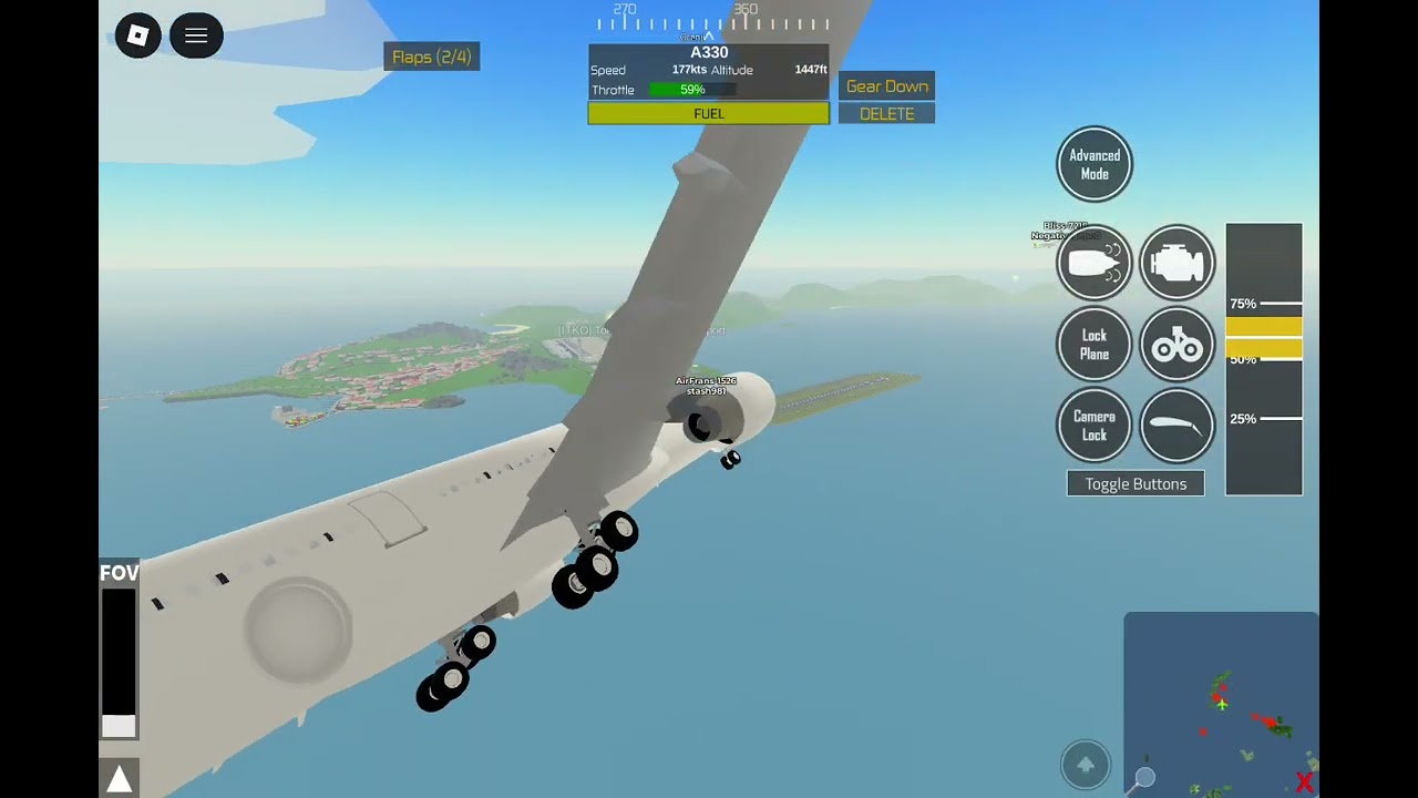 Air France AF1526 - 10 Minute Flight From Perth to Tokyo Orenji (PTFS)