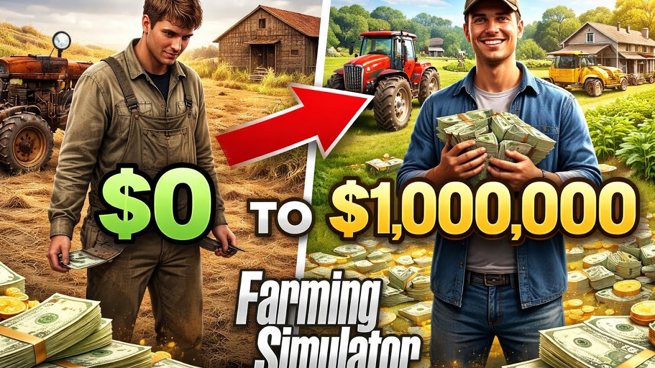 Hardest Start Ever! 0 to 10K in Farming Simulator 25 😤💸