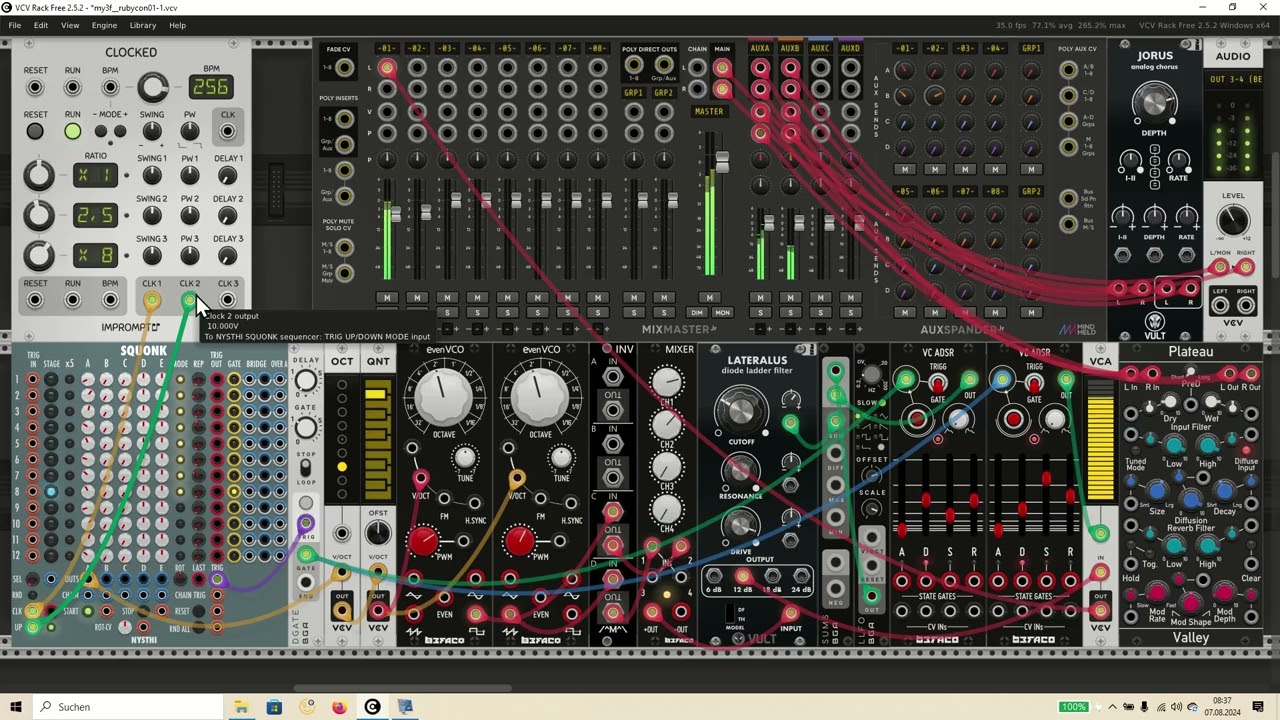 Ratcheting with VCV Rack Squonk