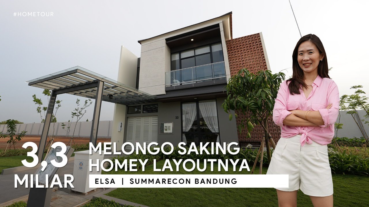 SUMMARECON BANDUNG TIPE ELSA. KENAPA YA RUMAH BANDUNG TUH ENAK BANGET LAYOUTNYA.?