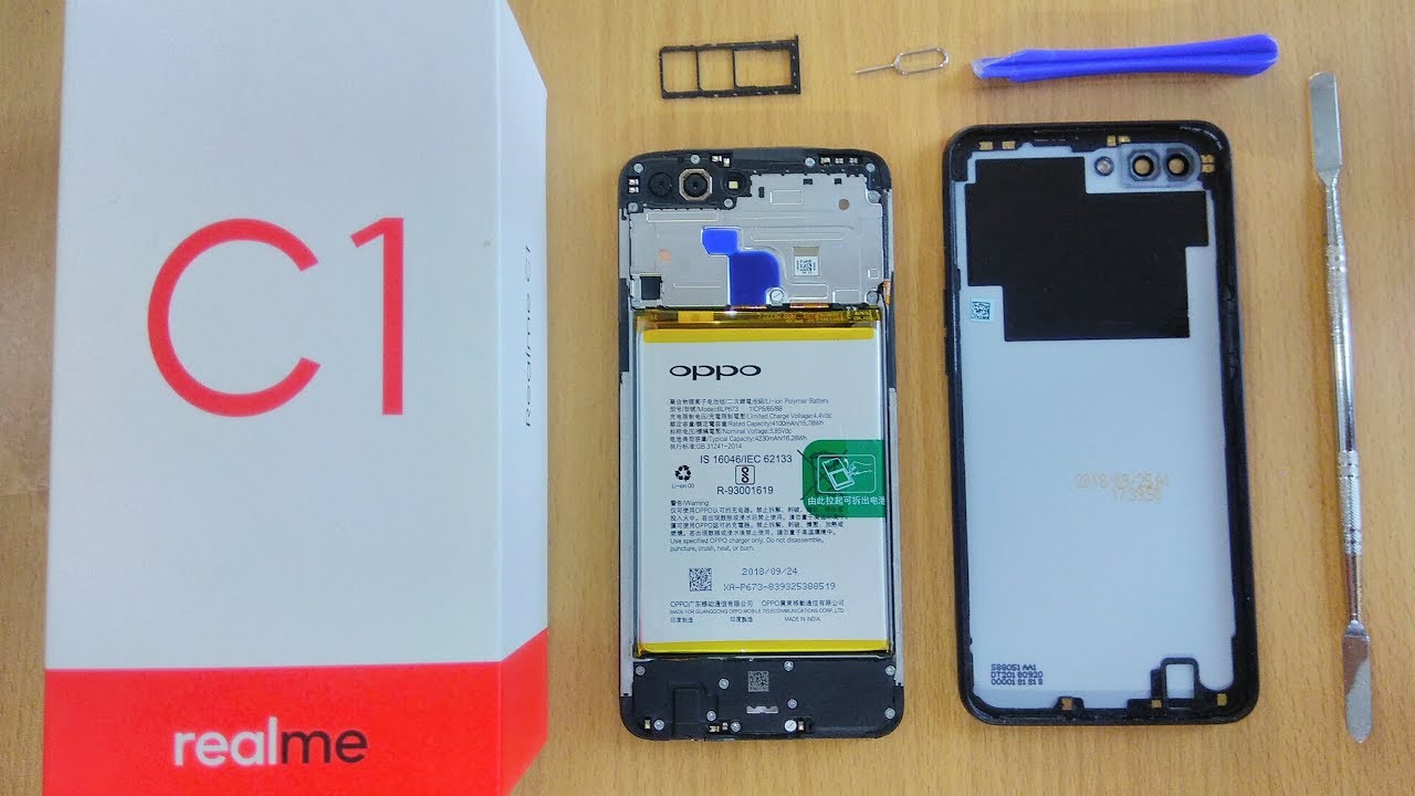 Realme C1 Open Back Cover | Remove Back Panel Realme C1 | What's Inside Realme C1 Back Cover