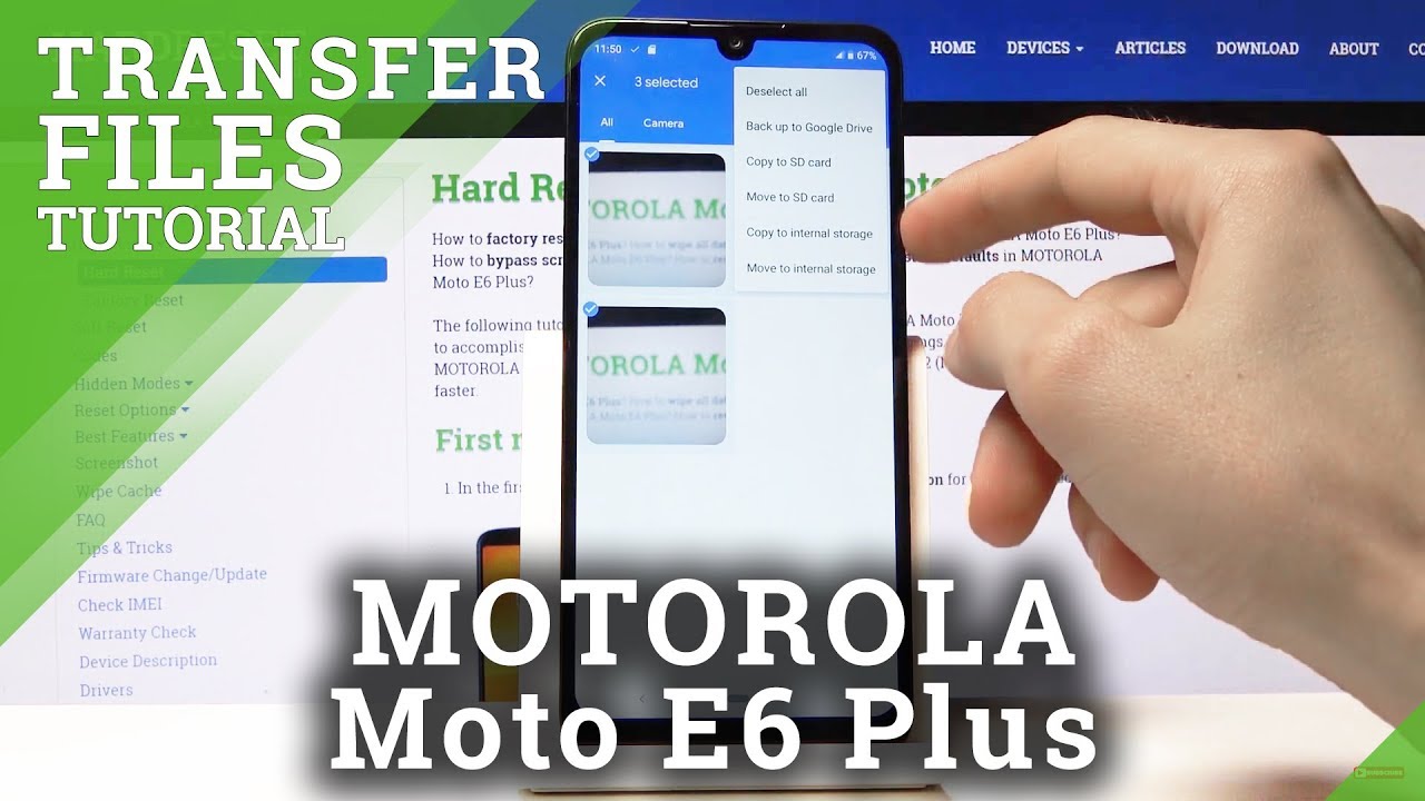 How to Transfer Files in Motorola Moto E6 Plus - Move Data