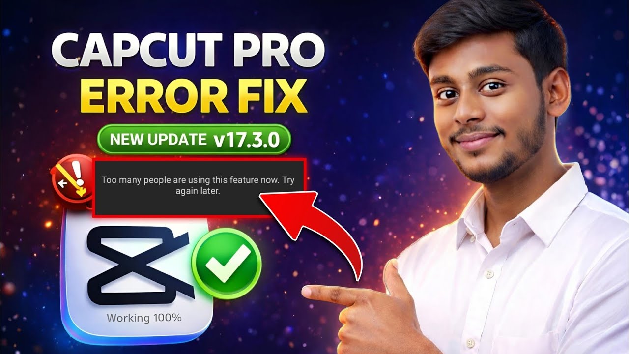 CapCut New Update | Too Many People Using This Feature Error Fix | No Internet Problem Solution