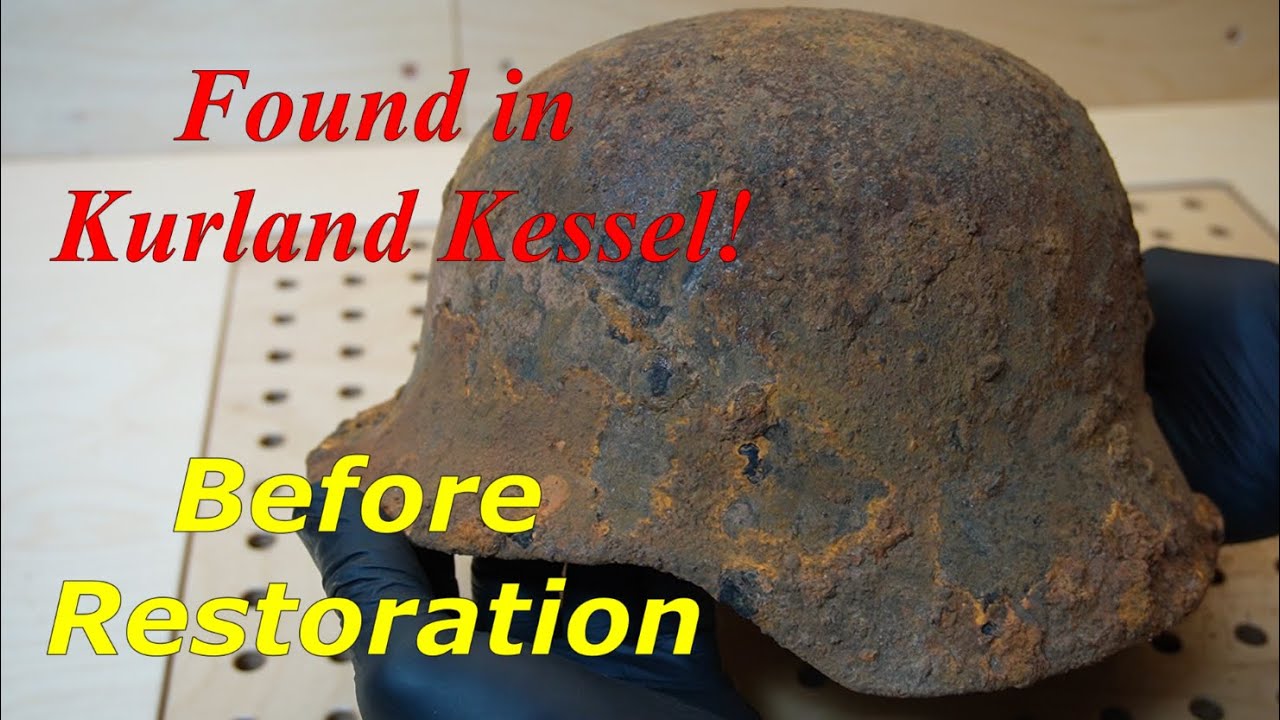 Restoring a WW2 German Helmet Found in the Courland Pocket (Kurland Kessel) Near Skrunda, Latvia