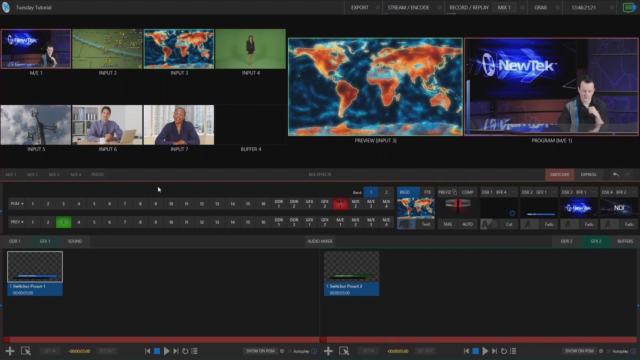 How To Use Switcher Presets with TriCaster® TC1