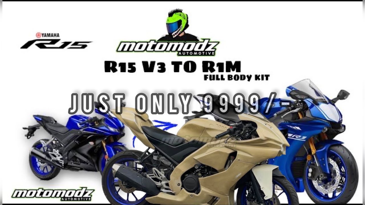 Комплект R1 для Yamaha R15 v3 #modifiedr15v3 #r1kitforyamahar15v3