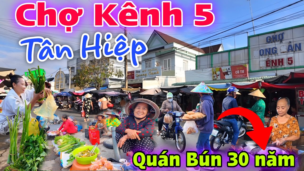 Chợ Kênh 5 Tân Hiệp Kiên Giang Cũ ''Ế THÊ Ế THẢM'' Từ Bên Trong Ra Bên Ngoài