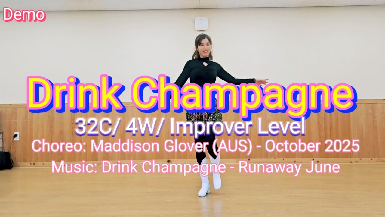 Drink Champagne - Line Dance #드링크 샴페인 라인댄스 #구미라인댄스 