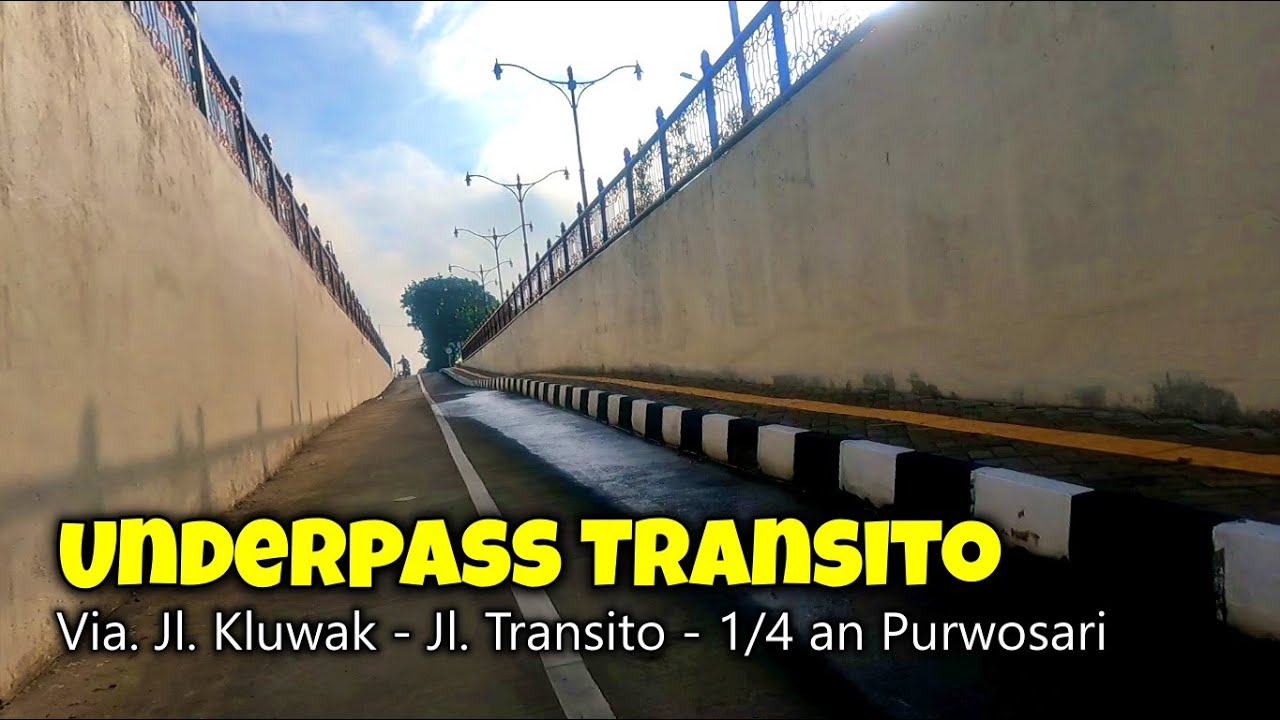BERSEPEDA LEWAT UNDERPASS TRANSITO SOLO VIA JALAN KLUWAK KE JALAN TRANSITO KE FLYOVER PURWOSARI